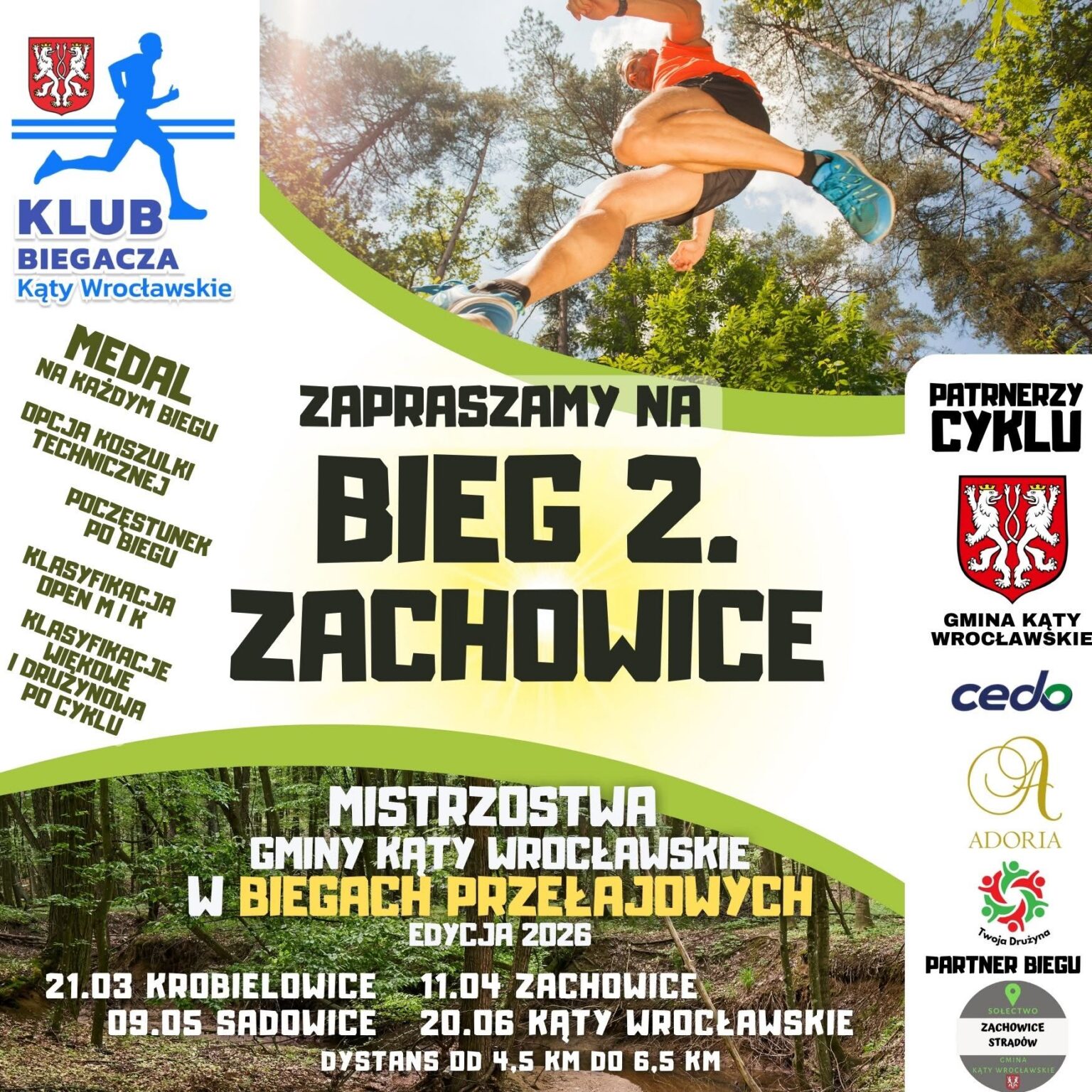 Mistrzostwa Gminy Kąty Wrocławskie w Biegach Przełajowych. Bieg 2. Zachowice