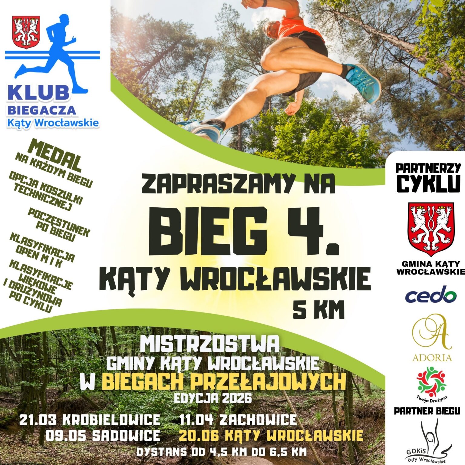 Mistrzostwa Gminy Kąty Wrocławskie w Biegach Przełajowych. Bieg 4. Kąty Wrocławskie
