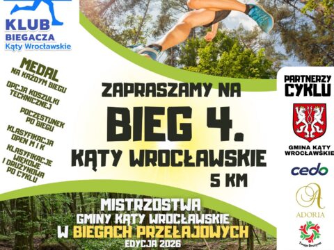 Mistrzostwa Gminy Kąty Wrocławskie w Biegach Przełajowych. Bieg 4. Kąty Wrocławskie