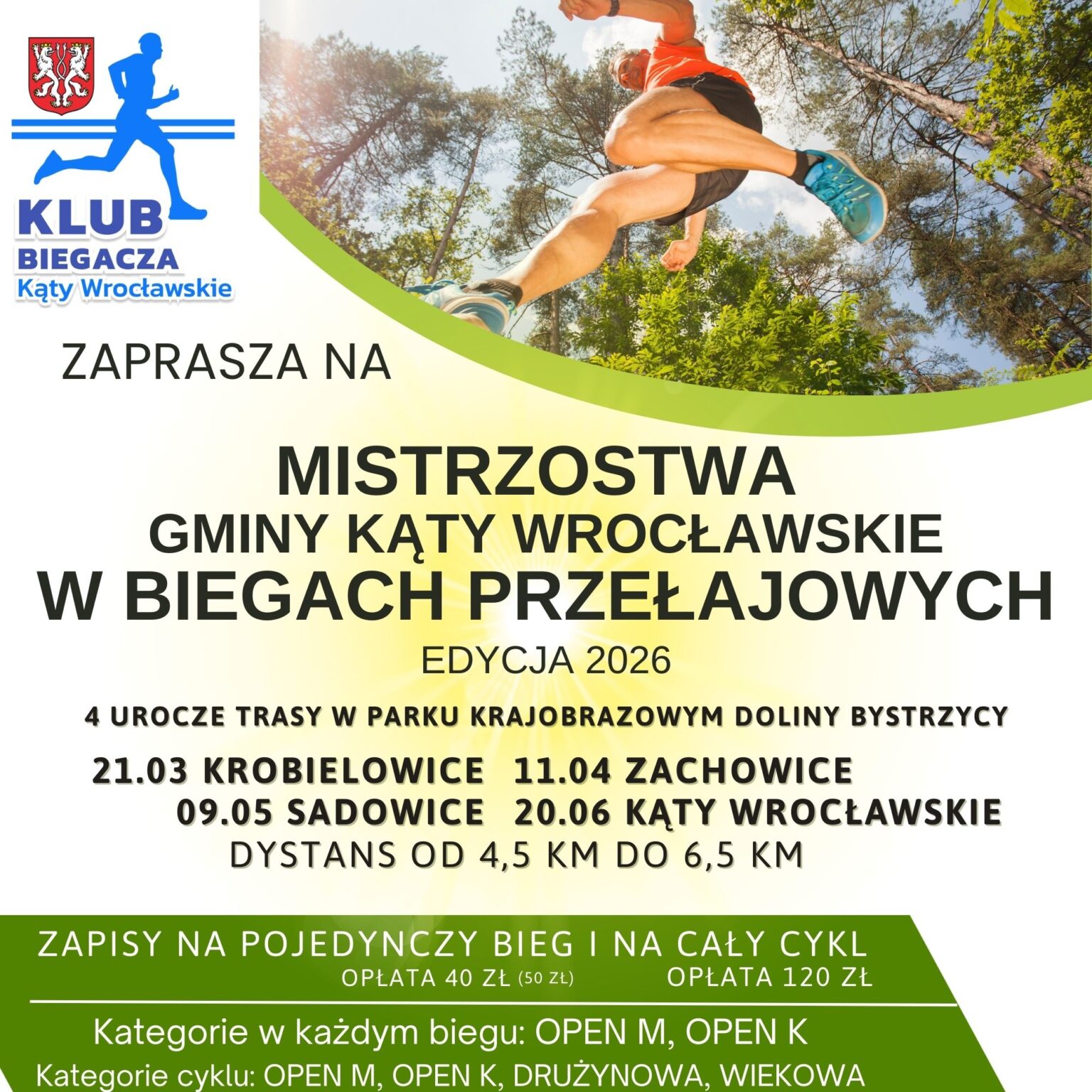 Mistrzostwa Gminy Kąty Wrocławskie w Biegach Przełajowych 2026